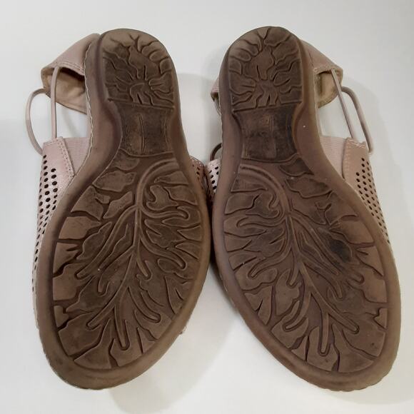 Earth Shelly Sandals Slingback Rose Gold Pink Metallic Slip On Women 6 Gladiator - Picture 10 of 10